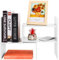 APACALI 1 Stück Tischregal Schreibtisch Aufsatzregal, Desktop Organizer Bücherregal, Tisch Regal Ordnungssystem verstellbar, Ausziehbares Standregal für Bürobedarf, Wohnkultur und Küche