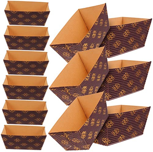 VALICLUD 25piezas Moldes Sobaos Pasiegos Papel De Horno Rectangulares Para Pasteles Almacenar