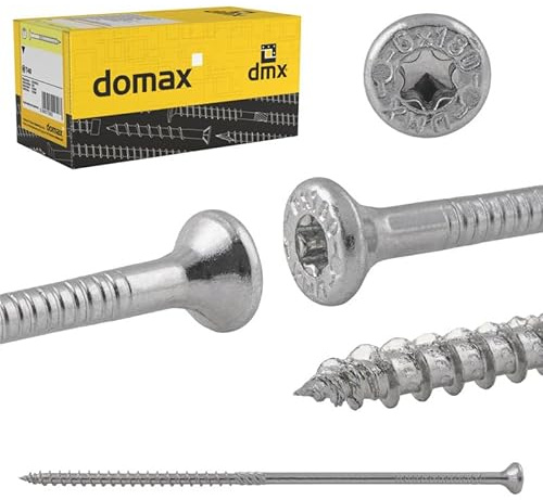 DMX - Holzschrauben Torx - Spanplattenschrauben - Schrauben 4,0x60 - Konstruktionsschrauben - Schrauben set 200 Stück - Terrassenschrauben - Torx Set - Holzbauschrauben - Senkkopfschrauben Set