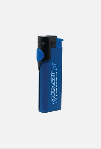 Element RARE Exclusive Phoenix Lighter Blue_Black Adustable & Refillable Standard Flame Lighter with Built-In Wind-Resistant Shield and Packing Tool Poker Stick Durable & Reusable Design (Pack 1)