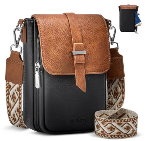 RAINSMORE Cross Body Bag for Women Small Phone Shoulder Bag