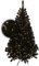 Excellent Trees Künstlicher Weihnachtsbaum Tannenbaum Christbaum Schwarz LED Stavanger Black 150 cm mit Beleuchtung, 250 Lämpchen beleuchtet