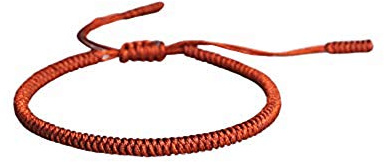 EXINOX tibetanskt andligt armband för män och kvinnor, handgjort och buddhistiskt, med traditionella knutar, Sten