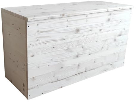 TOTAL WOOD 2012 Cassapanca Contenitore Baule in Legno Interno Esterno 90x35x50 cm al Naturale Non trattato Anche su Misura