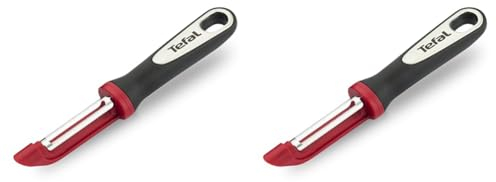 Tefal Epluche Tomate, Plastique, Noir/Rouge, 28.8 x 9.2 x 2.6 cm (Lot de 2)