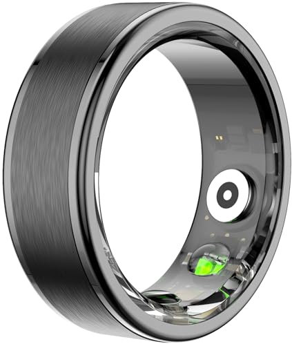 findtime Smart Ring Android Pulsmesser Schrittzähler Smartring iOS Fitness Tracker Ring Kalorienzähler Smartringe für Herren Damen Herzfrequenz Schlaftracker Fitness Ring Aktivitätstracker