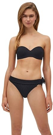 YSABEL MORA 83044-B - Bikini Bandeau Copa B Textura Floral Mujer Color: Negro Talla: 90
