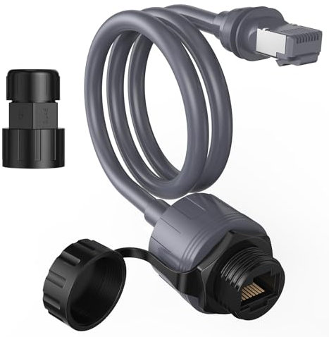 EDUP Starlink Ethernet Adapter Gen 3 & Mini with Waterproof Cable Extension, RJ45 Coupler for Star Link Standard V3 & Mini Dishy, Ideal for Indoor/Outdoor Use, 1 Pack