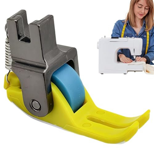 Roller Presser Foot - Narrow Walking Foot Attachment, Precision Stitching Foot | Universaal Sewing Machine Accessory, Leather Crafting Single Needle Walking Foot for Quilting Seamstress Use