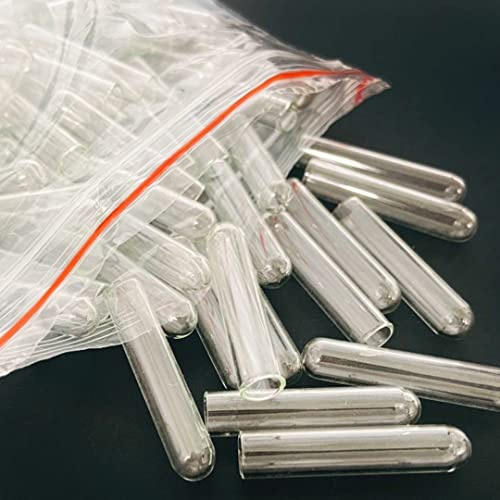 Tubes à essai de fermentation en verre borosilicaté for la microbiologie - Paquet de 100, durables et résistants aux produits chimiques(6 mm x 30 mm)