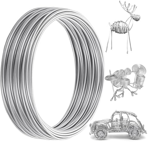 100 Feet (30m) 2mm Aluminum Craft Wire 12 Gauge