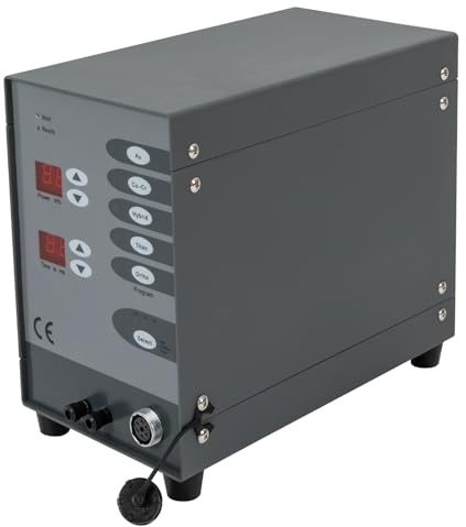 Poste à souder numérique automatique 600 A Spot Welder avec écran LCD, temps de soudage réglable de 3 à 30 ms, pour soudure par points, réparation de bijoux, petites pièces, gris