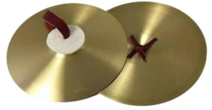 Tubayia Crash Pool - Set di 2 strumenti musicali tradizionali, in lega, per esperti, 35,6 cm