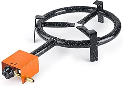 LACOR 63731 Paellera Gas Butano, 1 Quemador, Negro, 40 x 60 cm