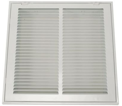 Return Air Filter Grille, 14x25 in, White