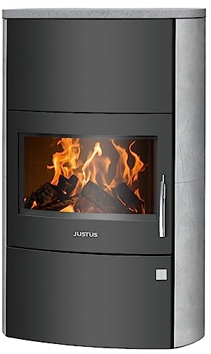 Justus 5492 23 Agero W+ Kaminofen Stahl Schwarz | Speckstein/A