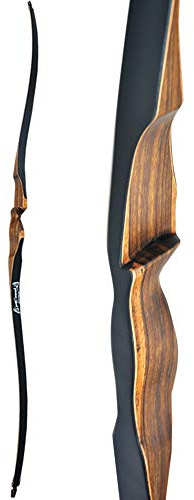 SHARROW 52 Tradizionale Longbow Arco Ricurvo 10-30lbs Arco di Legno da Caccia per Arco di Pratica Bersaglio (20lbs)