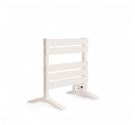 CREATE / WARM Towel Mini 150W / Elektrischer Badheizkörper Weiß mit Standfüßen / 58,4x41x55,8cm / Leise, geringer Verbrauch, LCD-Display, 150W