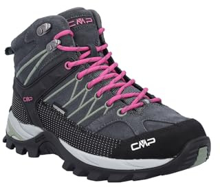 CMP Rigel Mid Wmn - Zapatos de Senderismo para Mujer, Verde Mineral Antracita, 36 EU