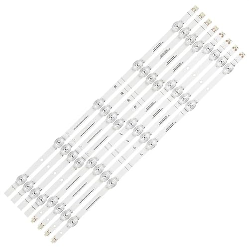 5/8-sats LED-bakgrundsbelysningsremsa kompatibel med Hisense 55a6gv 55a6g 55a7gv 55a6h 55a65gv 55r6000fm 55r6000gm 55r6090g5 55r6g 55r6070g (Color : 8set 64pcs)