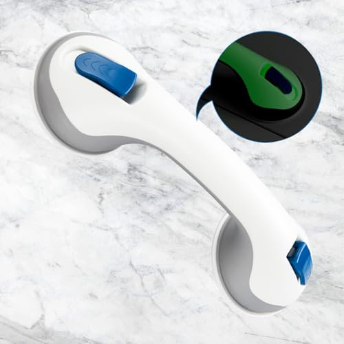 Agarraderas Baño para Mayores,Asidero Ducha con Fluorescencia,30.5CM Barra Agarre Bañera Antideslizante,Asa de Seguridad para Baño para Personas Mayores,Niños,Embarazo y Discapacitado