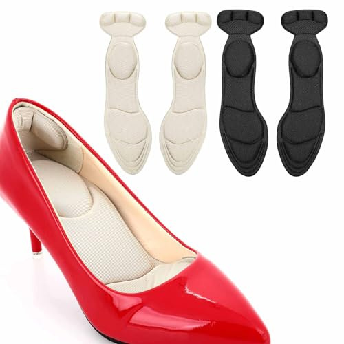 2 Pair Shoe Insoles Breathable Sponge Heel Insoles with Heel Grips Shearable Heel Cushions High Heel Inserts for Women Loose Shoes Metatarsal Arch Foot Pain.Shoe Sponge