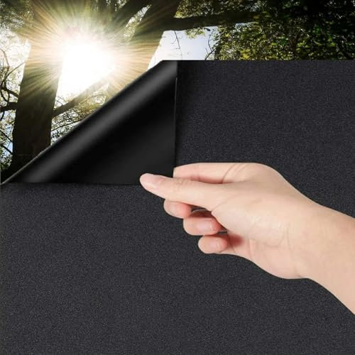 AVOID Pellicola per Vetri Finestre Effetto Specchio Argento/Nero – Pellicola Privacy Finestre con Protezione UV – Pellicola Adesiva per Vetri – Spatola, Taglierino e Spruzzino Inclusi (120x300 cm)