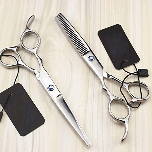 Tijeras para Alisar y entresacar el Cabello Izquierdo - Kit de Corte de Cabello Profesional para peluquería