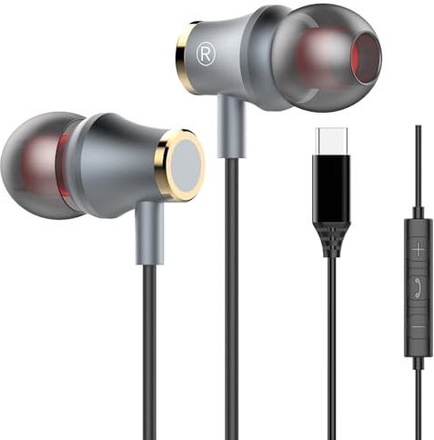 Hörlurar med kabel USB C