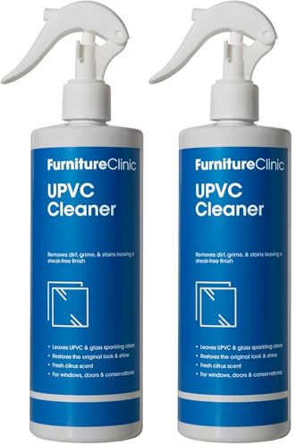 Furniture Clinic Detergente e Ravvivante per PVC Rigido | Telai e Davanzali di Finestre | Porte | Infissi | Davanzali | Plastica Dura | Verande e Tetti in Perspex | Spray da 500 ml (Confezione da 2)