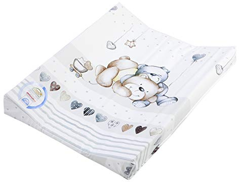 Julius Zöllner 2-Keil Wickelauflage 50x65 cm, Standard 100 by Oeko-Tex, Schmusebär