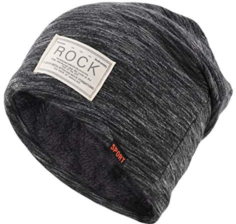 Gisdanchz Gorro Mujer Lana Gorro Ski Hombre De Punto Esqui Invierno Oncologico Mujer Lana Algodon Slouch Beanie Hombre Sombreros Oversized Caido Snowboard Nieve Moda Negro