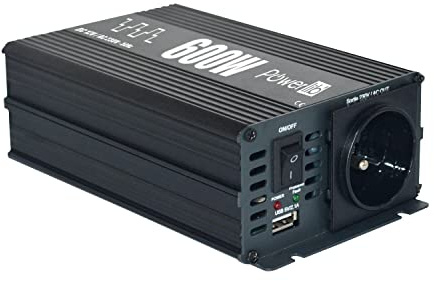 Powerlib' - Convertisseur Quasi-Sinus 12V/230V pour Camping-Car Puissance (W) - 600