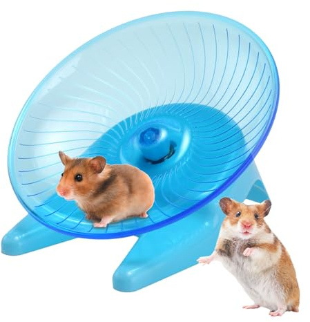 Hamsterhjul – halkfria transparenta hjul för hamsterövningar, inomhushamsterleksaker för hamstrar, guldbjörnar, racermöss med fet svans, honungskaniner, dvärghamster soydan