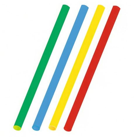 VEPATIM 250 Trinkhalme Strohhalme Kunststoff PP Mehrweg bunt gemischt 240 mm Ø 8mm