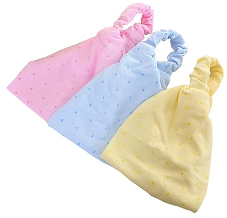 MUSISALY 3 Pièces écharpe bandes de cheveux pour les cheveux des femmes bandeaux élastiques bandeau en pur coton post accouchement postpartum bandana foulard femme en coton foulard en