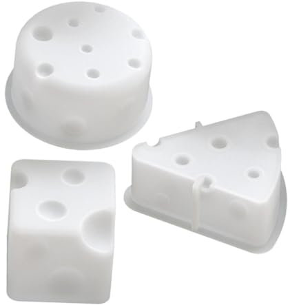iplusmile Stampo in Silicone Per Candele, 3 Pezzi: Stampo A Forma Di Formaggio Per Realizzare Candele Profumate Per Aromaterapia Fai Da Te, Campioni Di Cera E Sapone, Decorazioni Per La