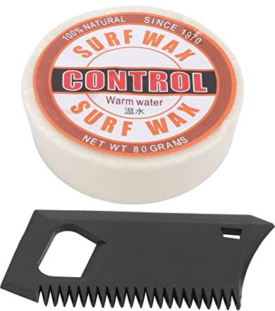 Culnflun Portable Antislip Paraffin Surf Skateboard Wax Surfing Board Accessory with Wax Comb MultiTemperature Base Wax for Surfing Skimboarding and Skateboarding (Warm water wax)