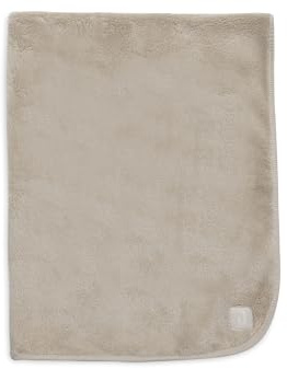 Jollein Babyfilt basic – jersey/sherpa – varm sand – 75 x 100 cm – 100% bomull – för babyvagga – 1,0 TOG – OEKO-TEX certifierad