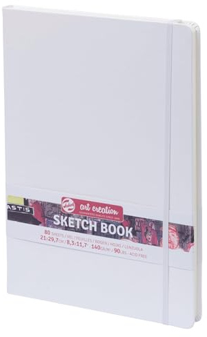 Talens Art Creation Sketchbook, White, 80 Sheets, 8.3 x 11.7 in