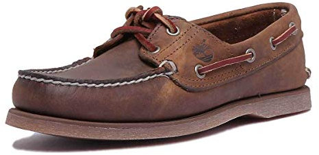 Timberland Klassische Herren-Bootsschuhe, Braun, Größe 42, Gaucho Roughcut Smooth, 8 UK Wide