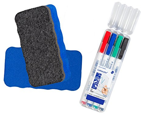 Scrum/Kanban Zubehör, Whiteboard Marker, magnetisch haftender Schwamm