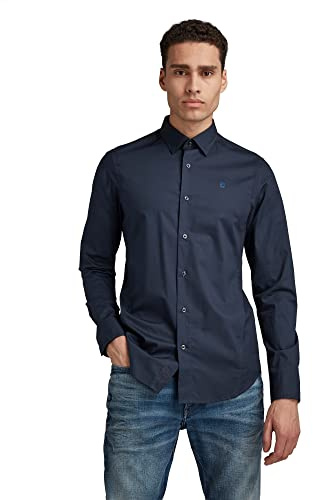 G-STAR Camisa Dressed Super Slim, Hombre, Azul (Mazarine Blue D17026-c271-4213), S