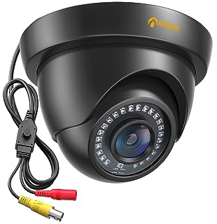 Anlapus HD 1080P Outdoor Dome Überwachungskamera 4-in-1 Kamera mit OSD Menü, 24M IR Nachtsicht, Unterstützt CVI/TVI/AHD/960H, Schwarz