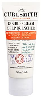 Curlsmith - Double Cream Deep Quencher - Vegan Moisturising Deep Conditioner for Ultra Dry, Wavy, Curly or Coily Hair (59ml)