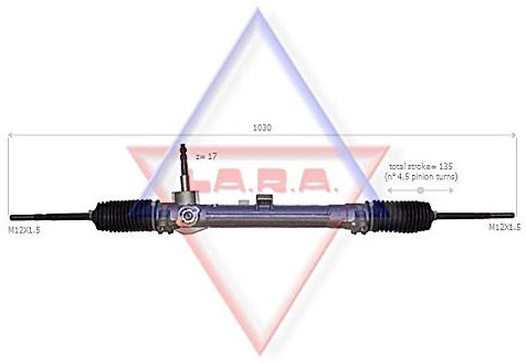 SCATOLA GUIDA STERZO LARA PUNTO II (188) 1.2 16V 80 CV