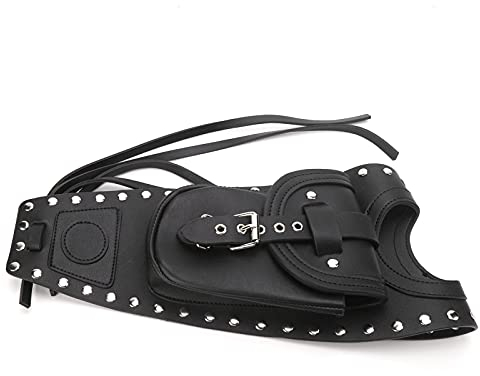 Ymiko Borsa da Serbatoio per Moto, Borsa da Serbatoio per Moto Borsa per Serbatoio del Gas Copertura in Pelle Artificiale Nera Compatibile con XLX1000 XL1200X XLH883