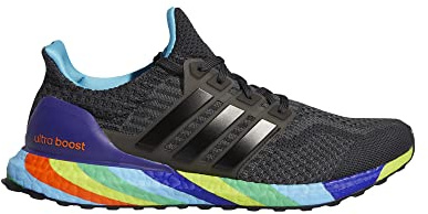 adidas Men's Ultraboost 5.0 DNA Running Shoes (8.5, Carbon/Core Black/Team Semi Solid Green, Numeric_8_Point_5)