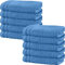 Erwin Müller Handtuch 10er-Pack Heidelberg 100% Baumwolle hellblau Größe 50x100 cm - saugstark, gut trocknend, kompakt, leichte Qualität - ideal für Sport, Strand, Reisen