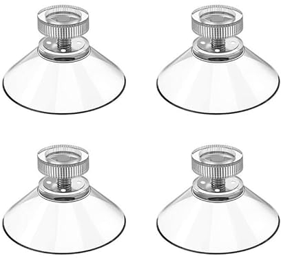 BITHAI Saugnapf Kompatibel mit Needit Park Lite Parkscheibe, Hitzebeständig Starke Haftkraft Ersatz Klebepads, Transparent Starke Aufkleber Parkuhr Klebepad Set für Windschutzscheibe, 4 Stück (4)